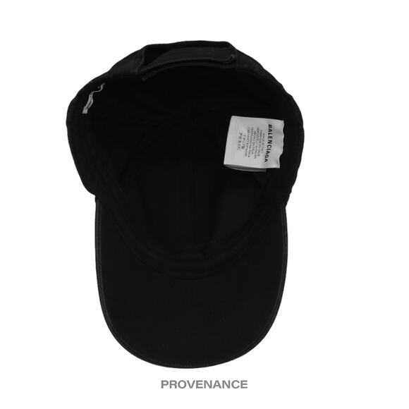 🔴 Balenciaga Embroidered Rainbow Logo Cap - Washed Black - Picture 8 of 10